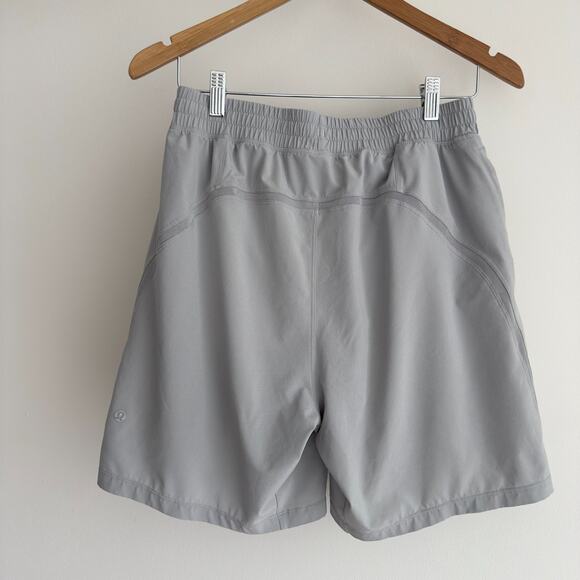 Lululemon Shorts Mens Medium Gray Pace Breaker 9'' Lined Silver Drop Performance - Picture 2 of 9